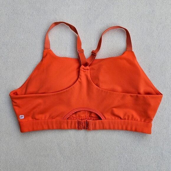 Fabletics Adele Racerback High Support Sports Bra Orange - Picture 12 of 12
